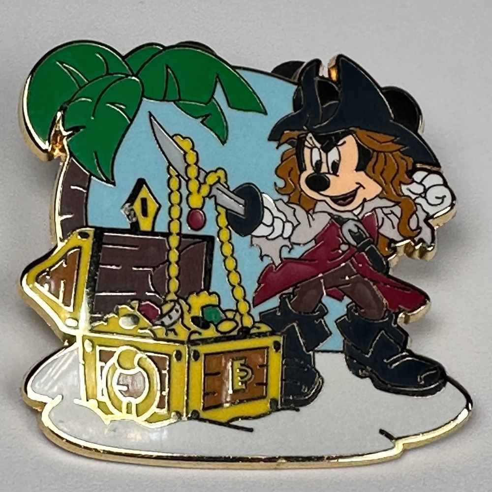 Disney Pin Trading Minnie Mouse Pirates of the Caribbean‎ 2011 Treasure Chest
